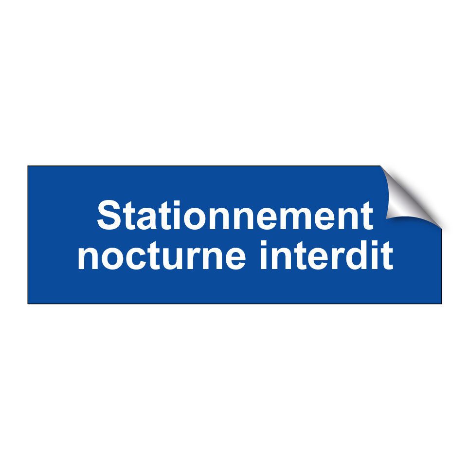 Stationnement nocturne interdit