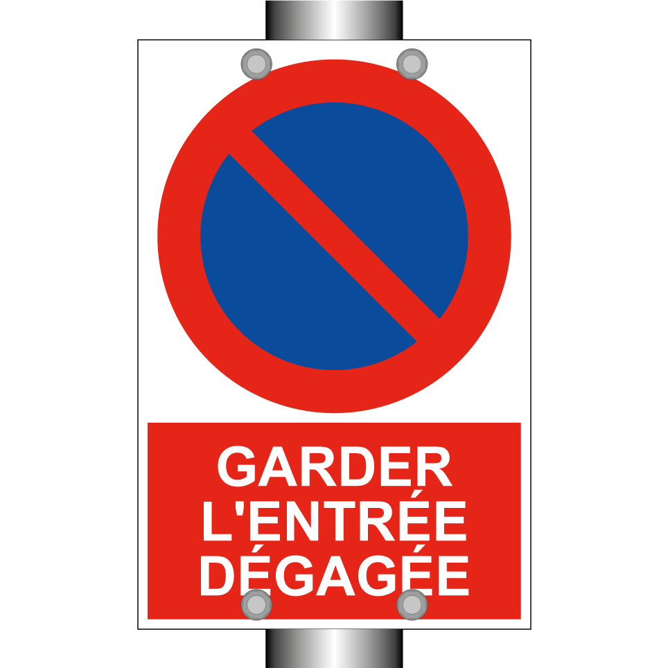 Garder l'entrée dégagée