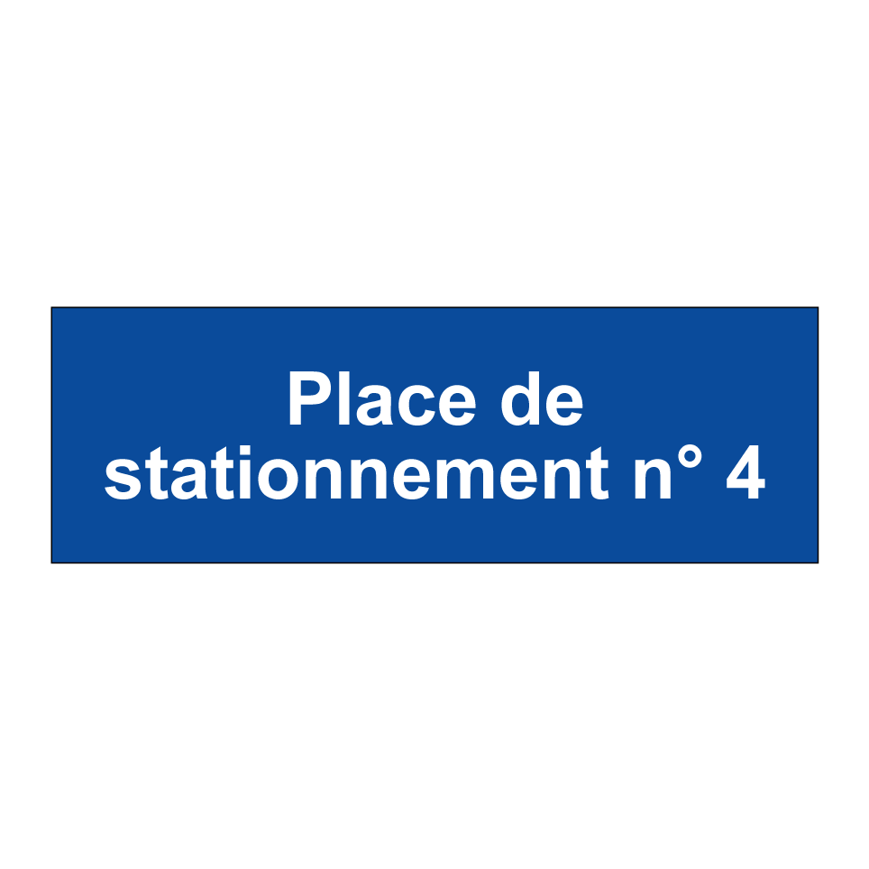Place de stationnement n° 4
