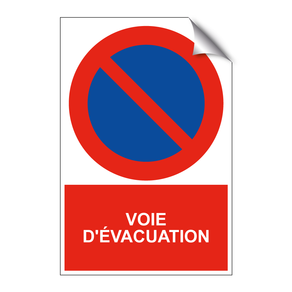 Voie d'évacuation