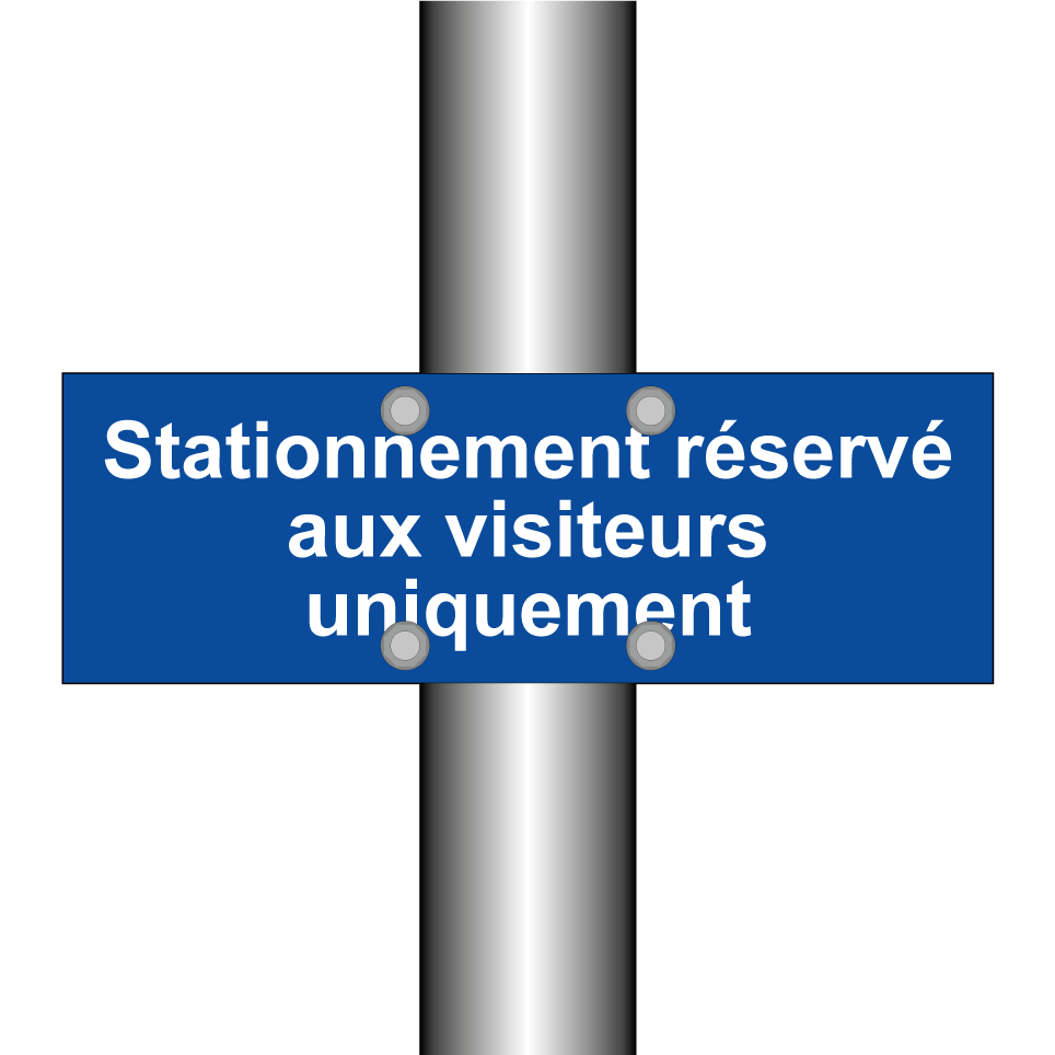Stationnement réservé aux visiteurs uniquement
