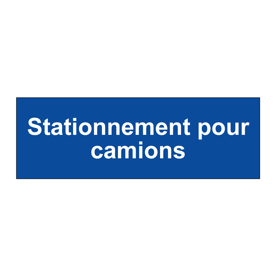 Stationnement pour camions