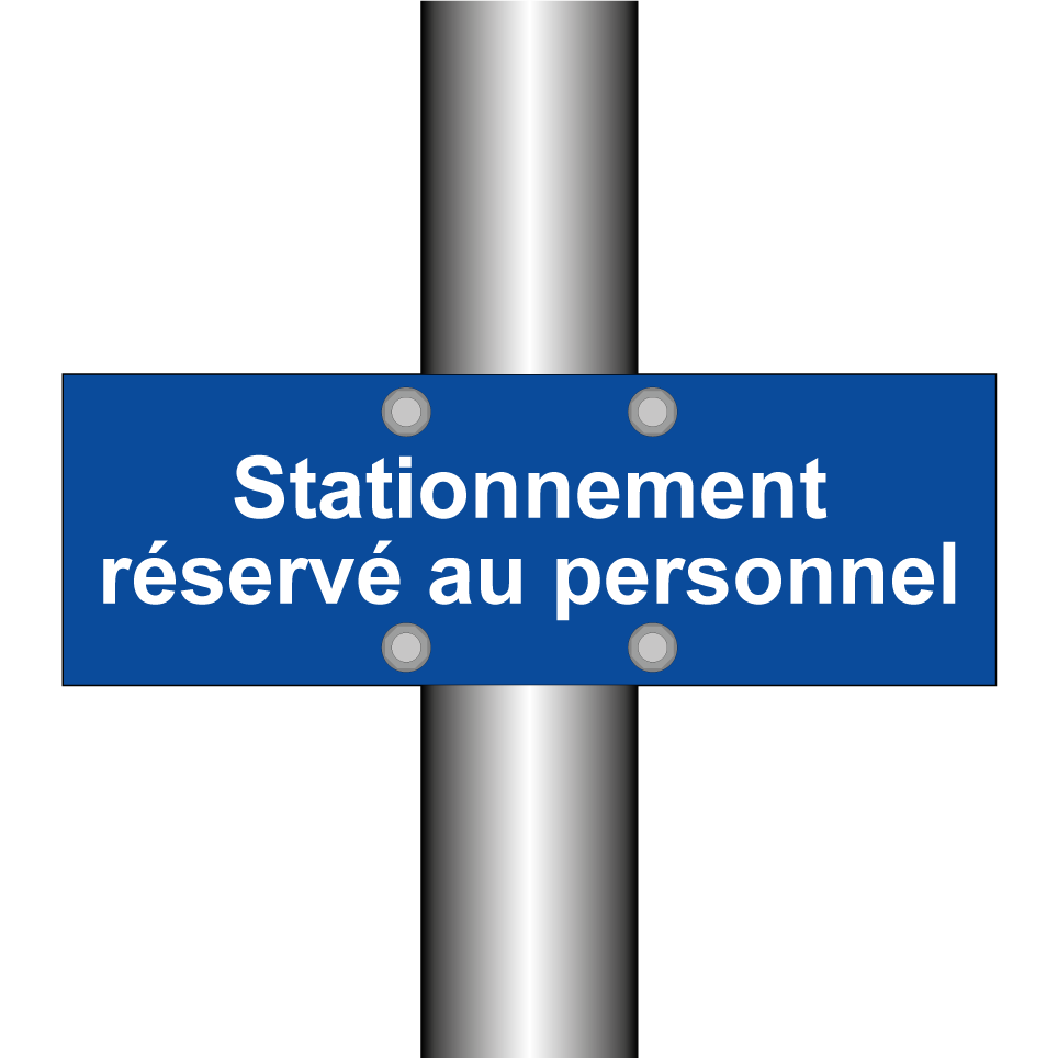 Stationnement réservé au personnel