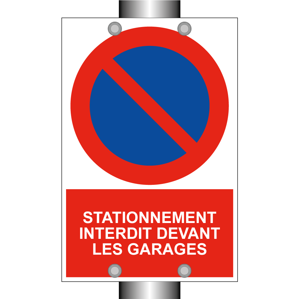 Stationnement interdit devant les garages