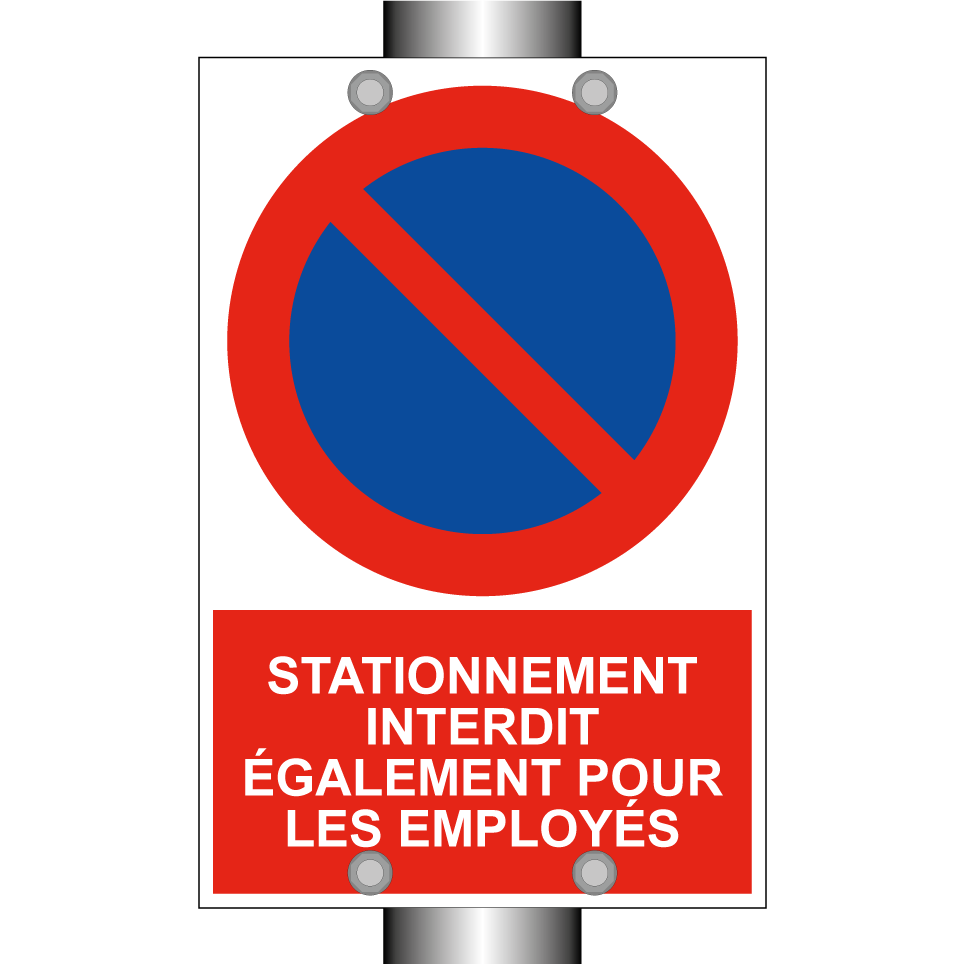 Stationnement interdit également pour les employés