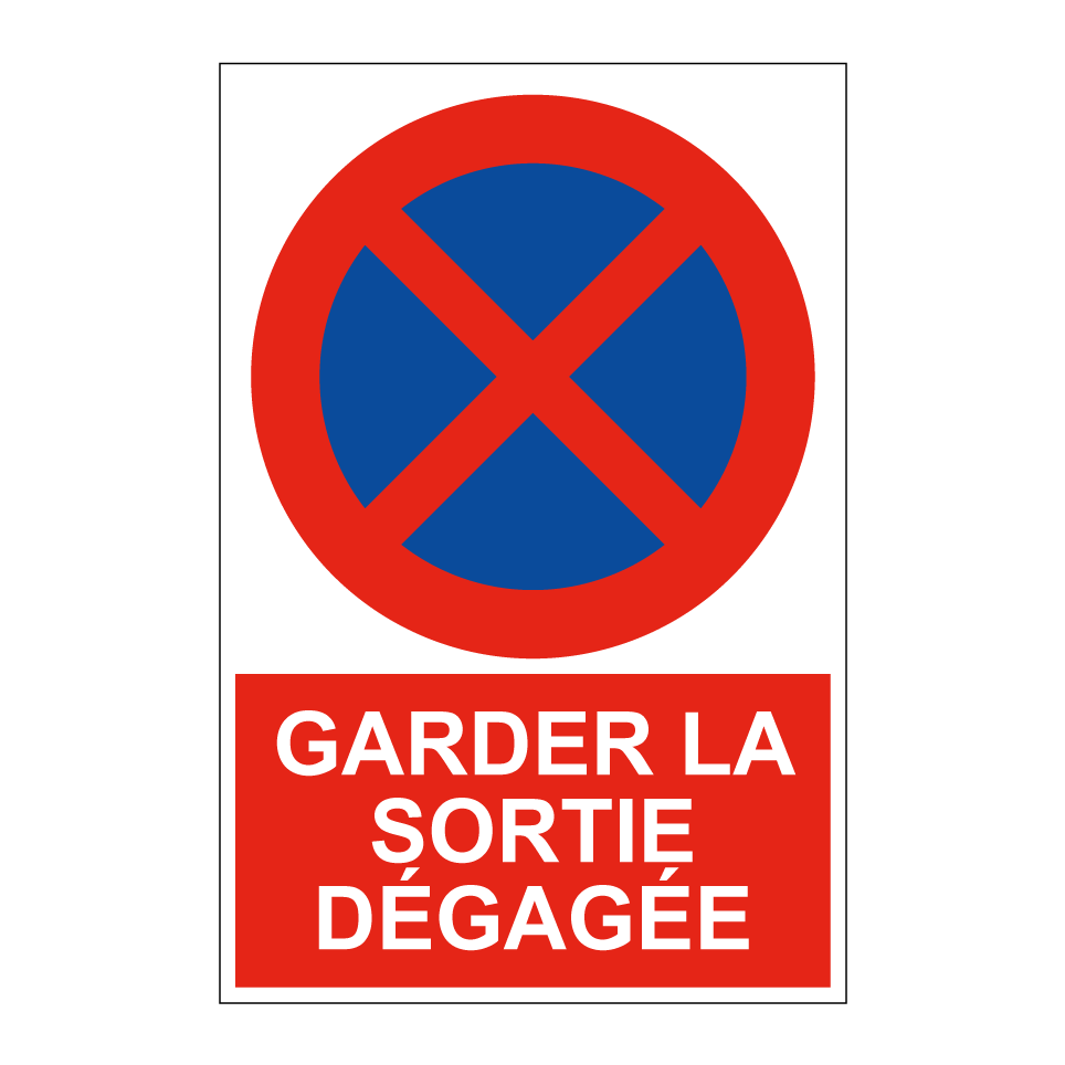 Garder la sortie dégagée