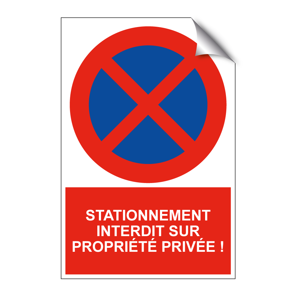 Stationnement interdit sur propriété privée !