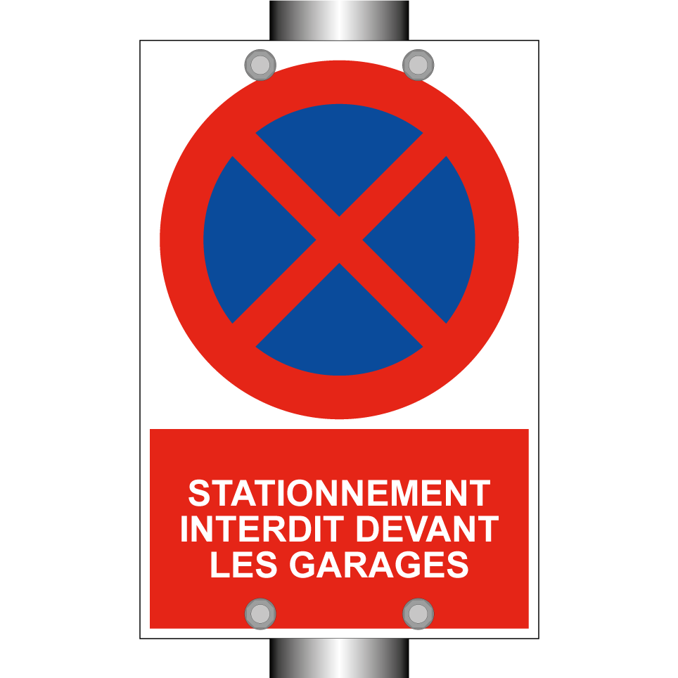 Stationnement interdit devant les garages