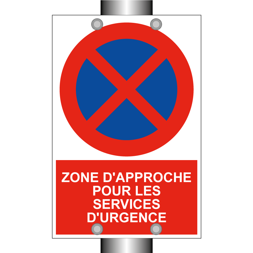 Zone d'approche pour les services d'urgence