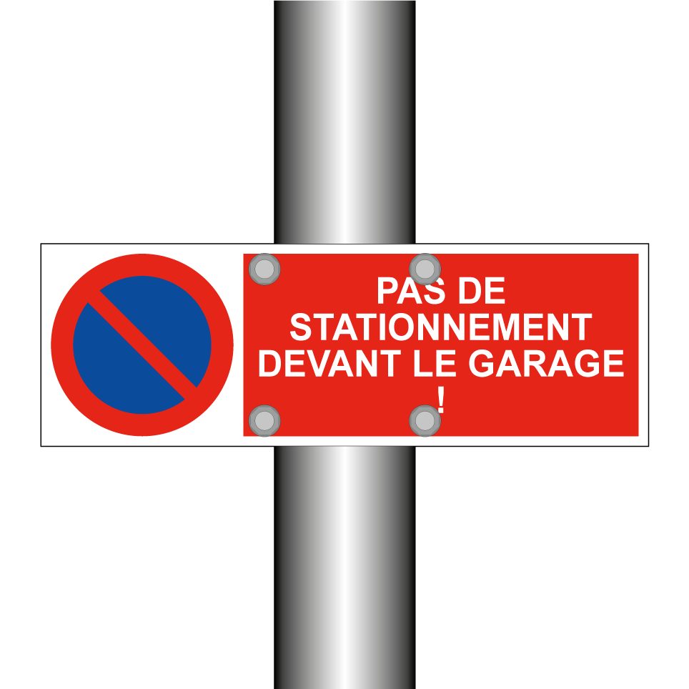 Pas de stationnement devant le garage !