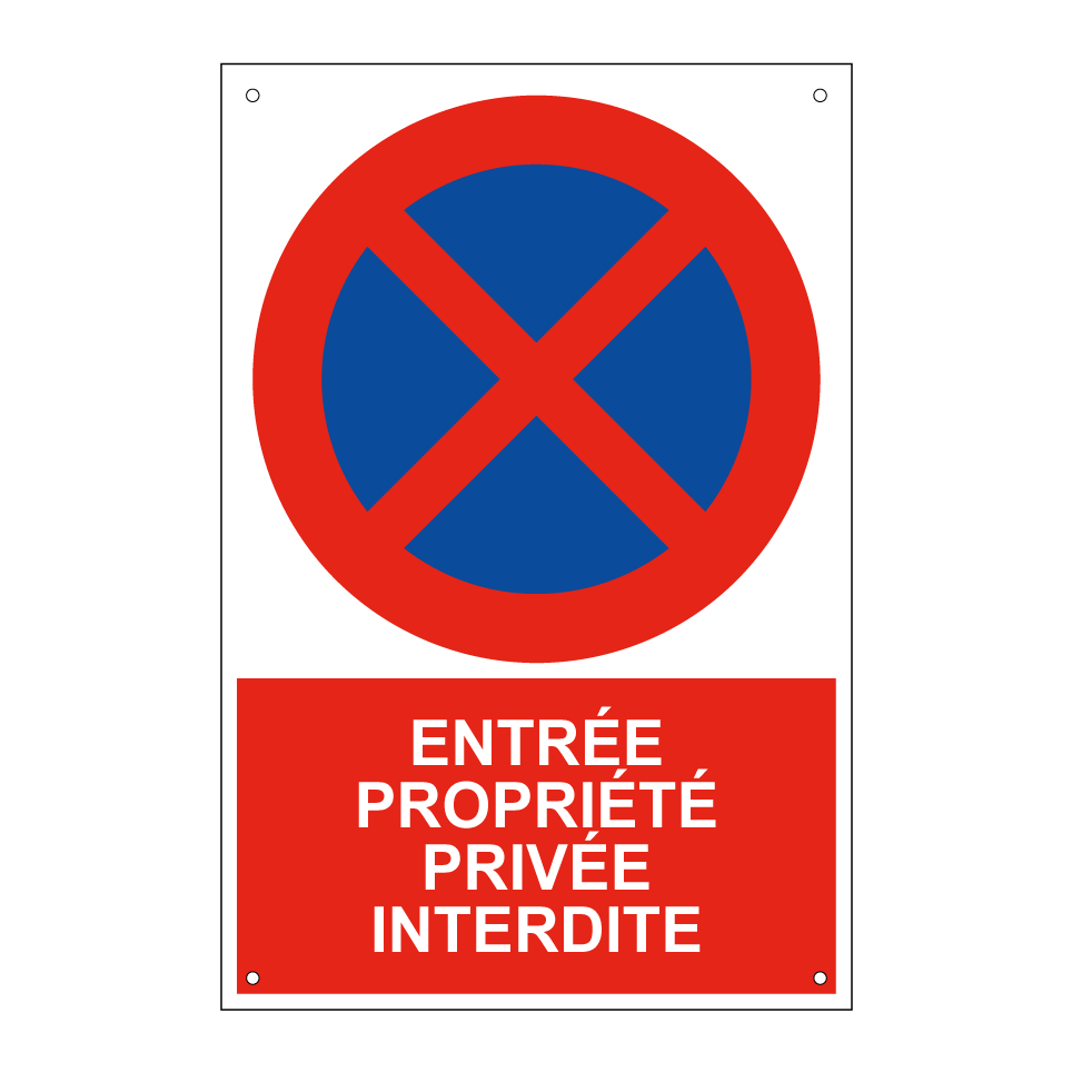 Entrée propriété privée interdite
