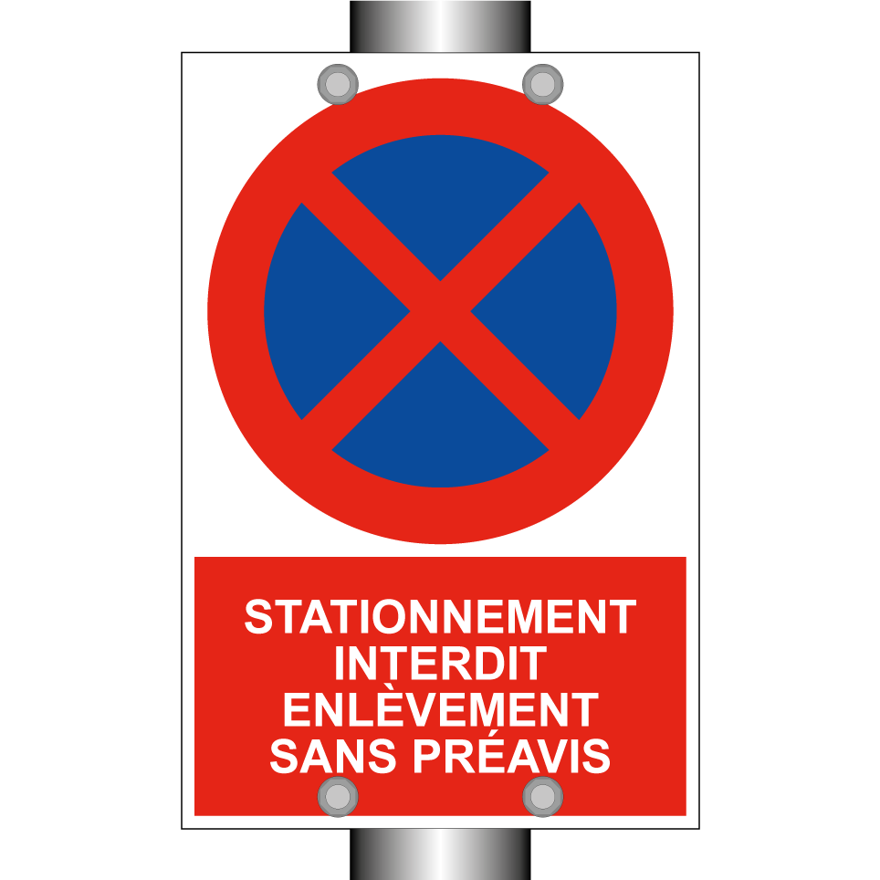 Stationnement interdit enlèvement sans préavis