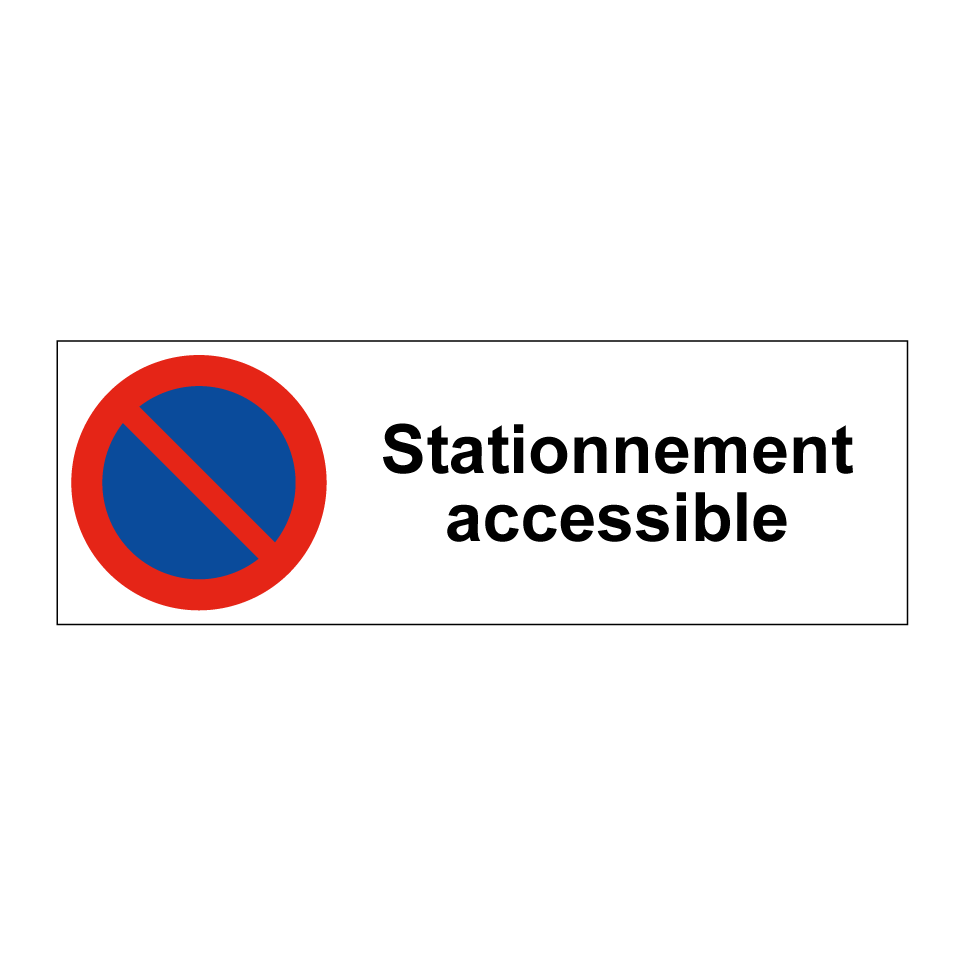 Stationnement accessible