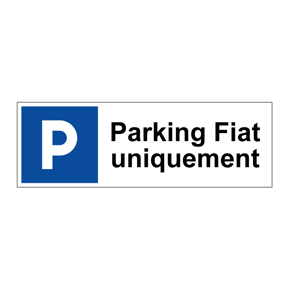 Parking Fiat uniquement