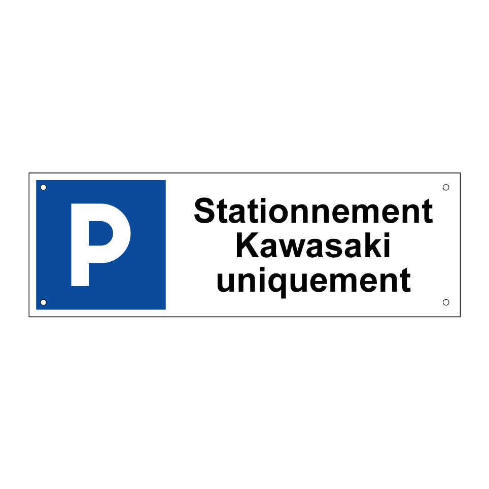 Stationnement Kawasaki uniquement