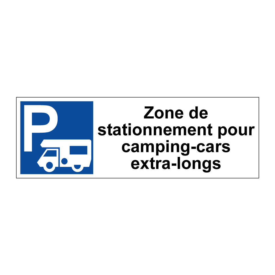 Zone de stationnement pour camping-cars extra-longs
