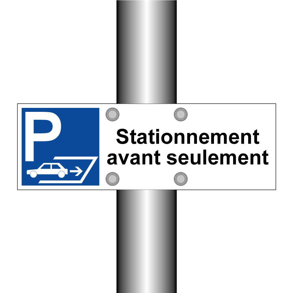 Stationnement avant seulement