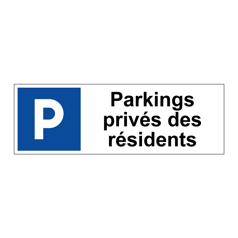 Parkings privés des résidents