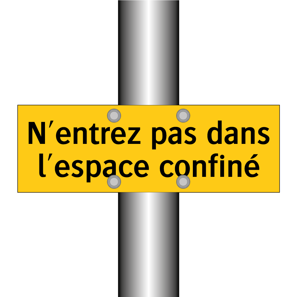 N'entrez pas dans l'espace confiné