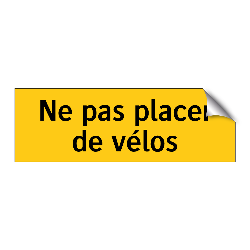 Ne pas placer de vélos