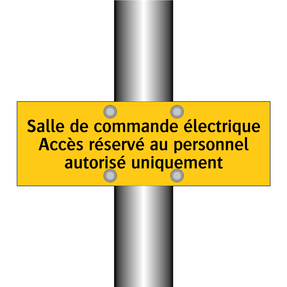 Salle de commande électrique Accès réservé au personnel autorisé uniquement