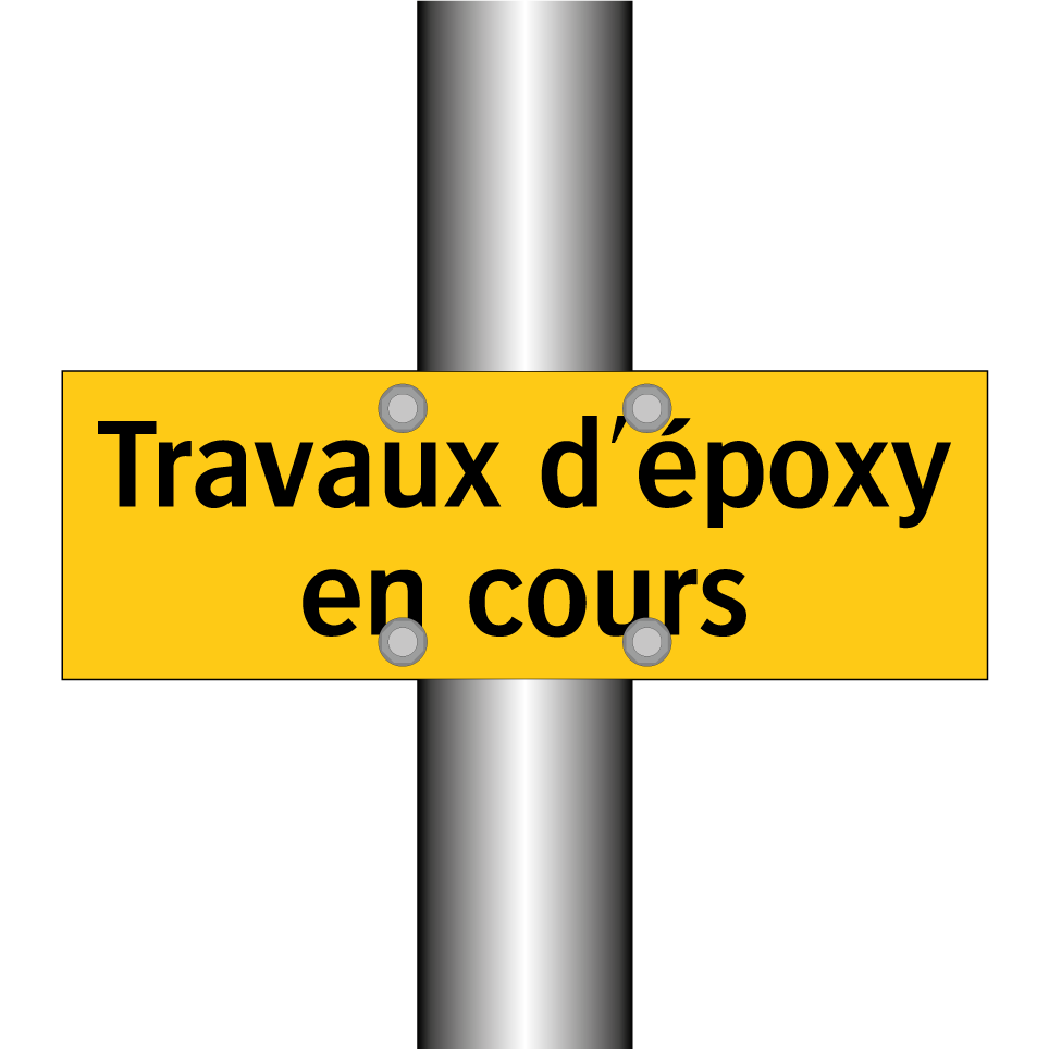 Travaux d'époxy en cours