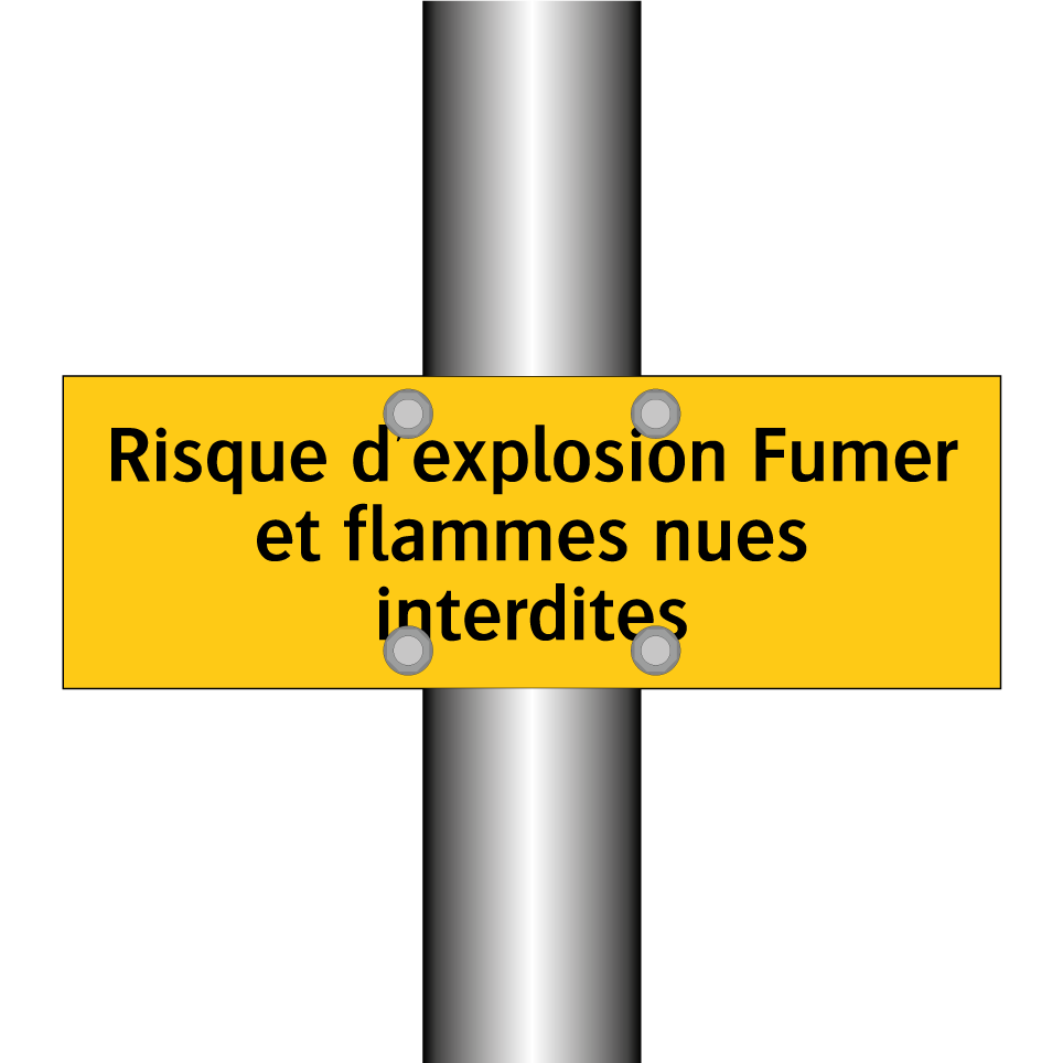 Risque d'explosion Fumer et flammes nues interdites