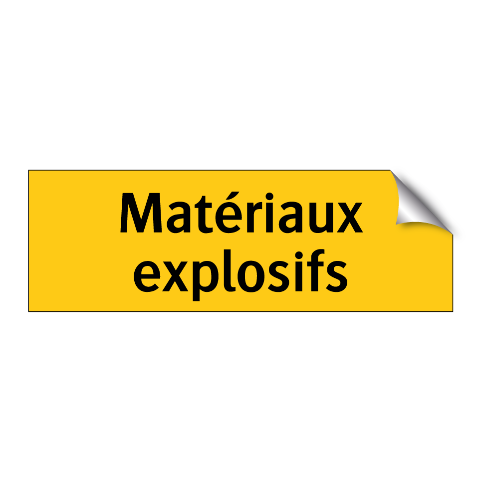Matériaux explosifs