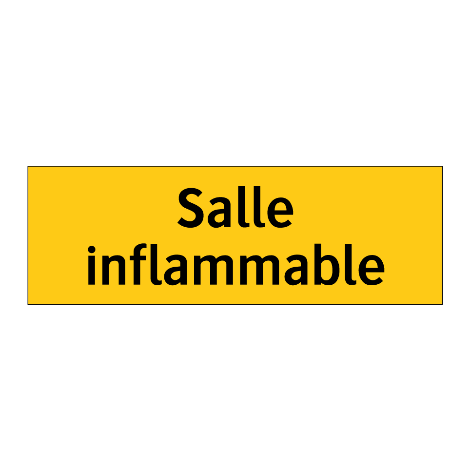 Salle inflammable