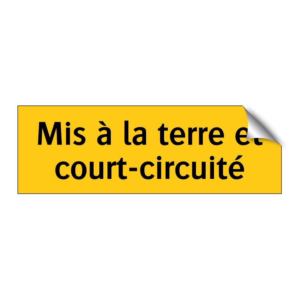 Mis à la terre et court-circuité
