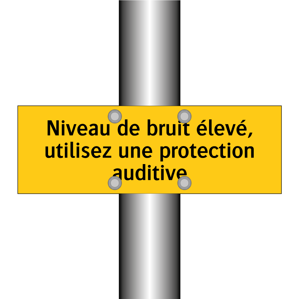 Niveau de bruit élevé, utilisez une protection auditive