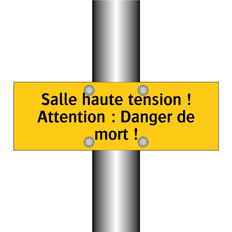 Salle haute tension ! Attention : Danger de mort !