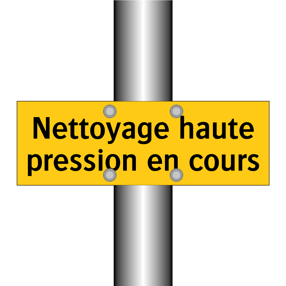 Nettoyage haute pression en cours