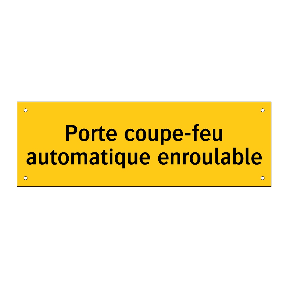 Porte coupe-feu automatique enroulable