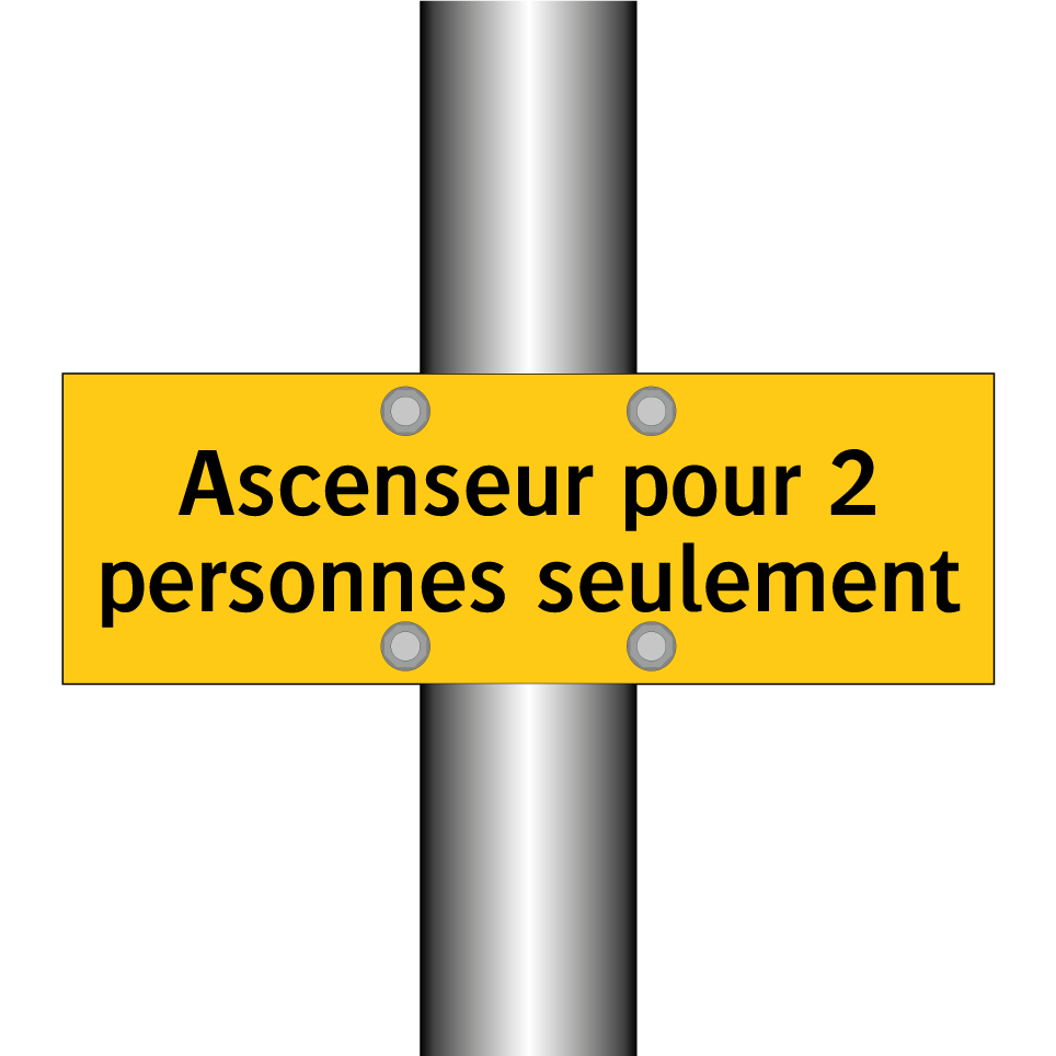 Ascenseur pour 2 personnes seulement