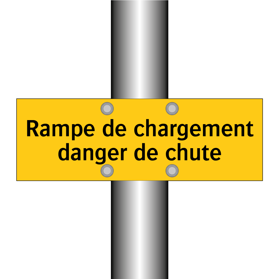 Rampe de chargement danger de chute