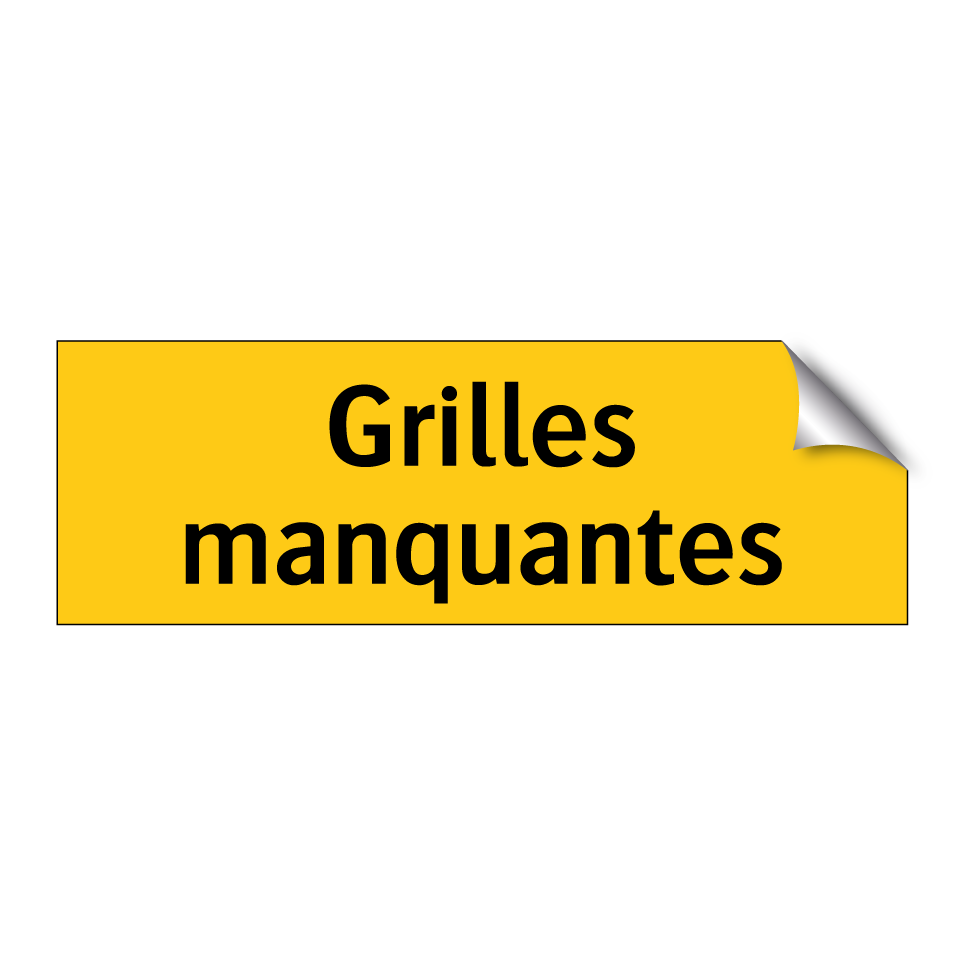 Grilles manquantes