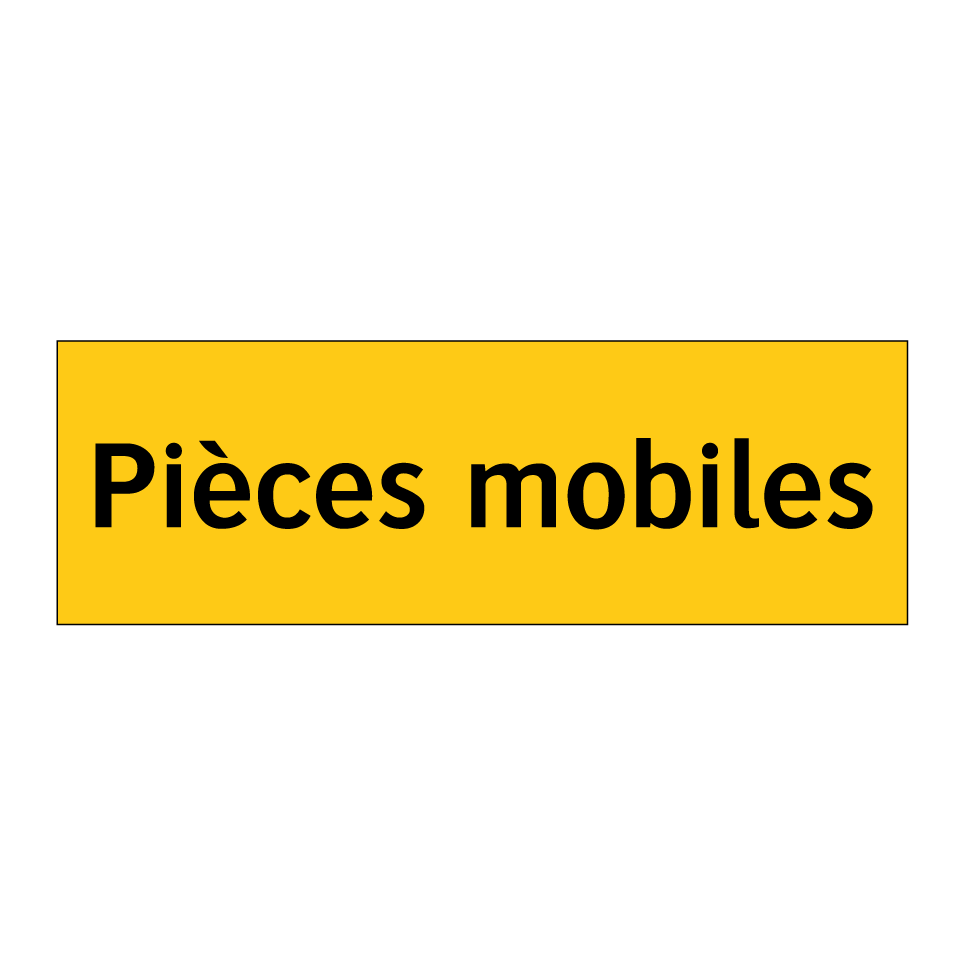 Pièces mobiles