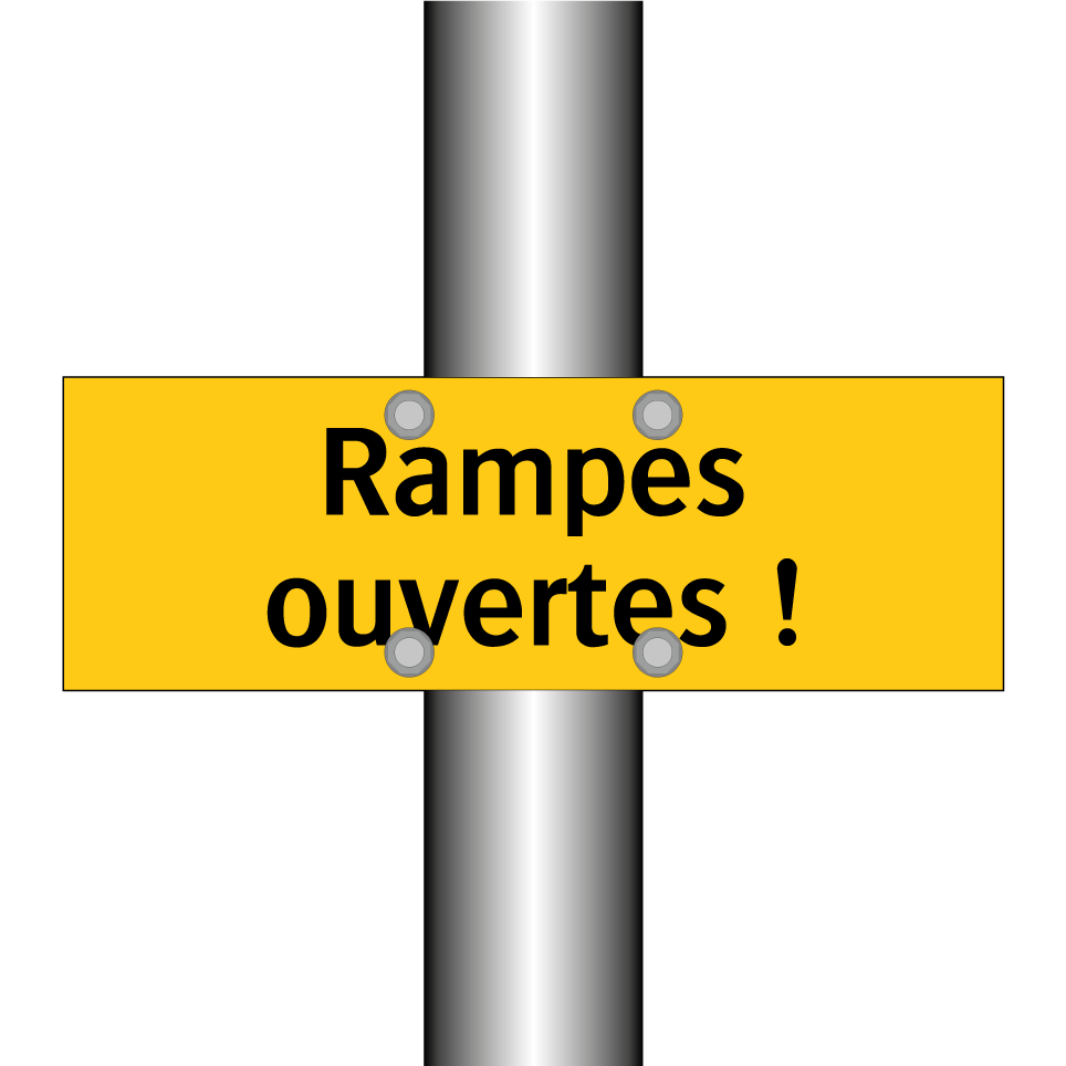 Rampes ouvertes !