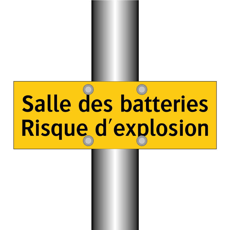 Salle des batteries Risque d'explosion