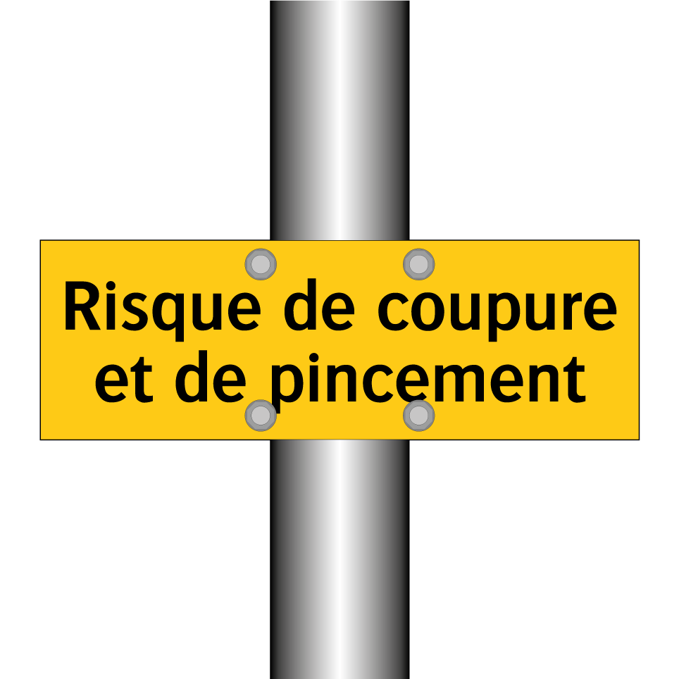 Risque de coupure et de pincement