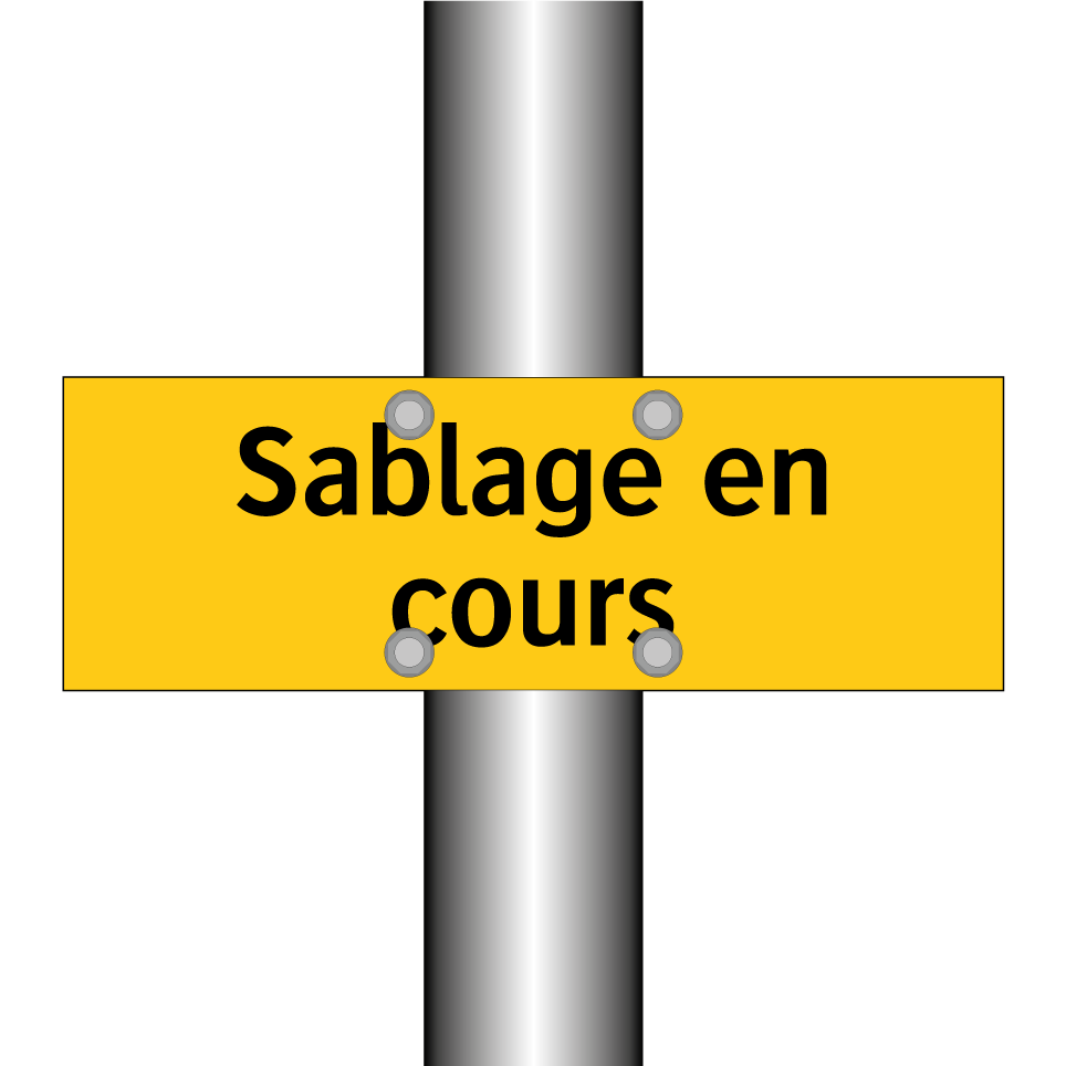 Sablage en cours