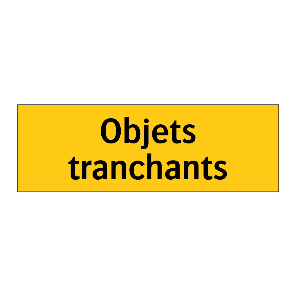 Objets tranchants