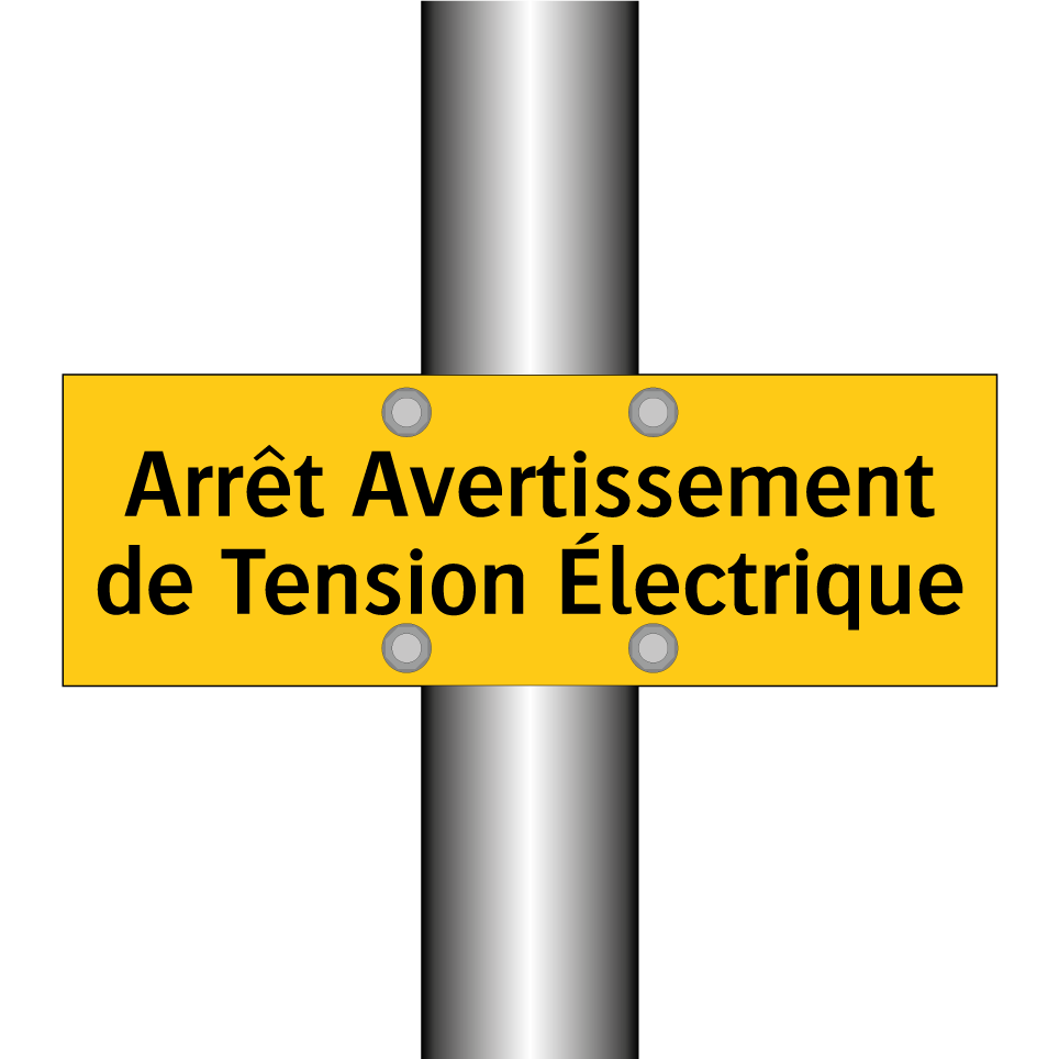Arrêt Avertissement de Tension Électrique