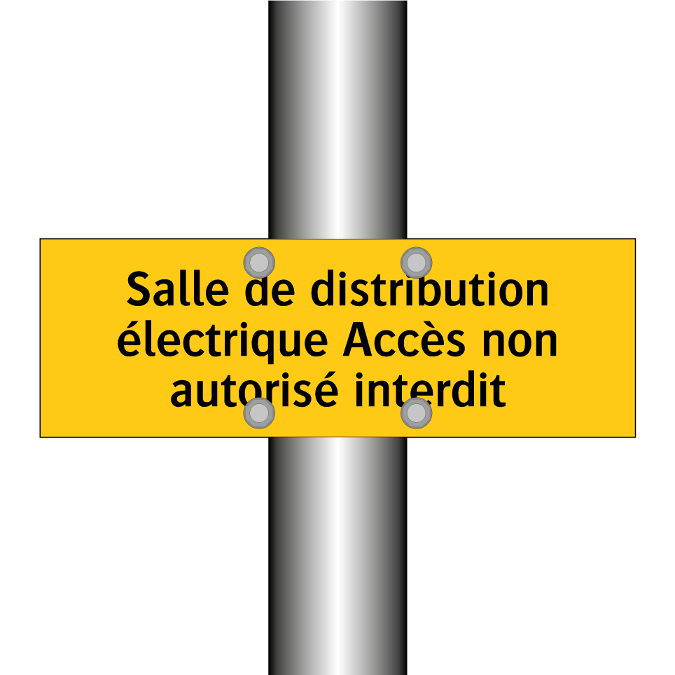 Salle de distribution électrique Accès non autorisé interdit