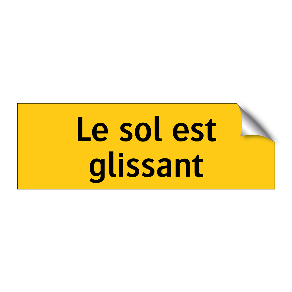 Le sol est glissant