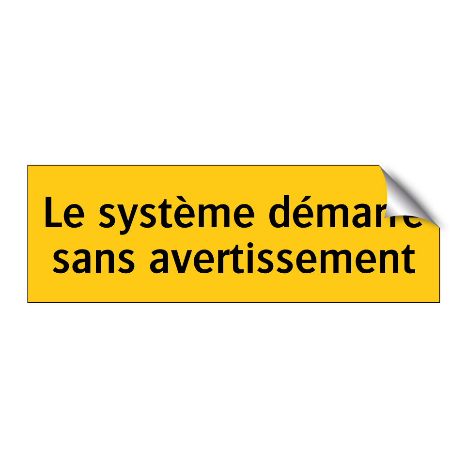 Le système démarre sans avertissement
