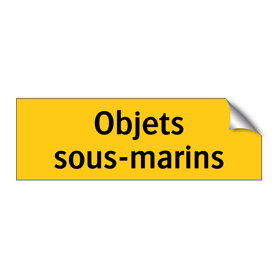 Objets sous-marins