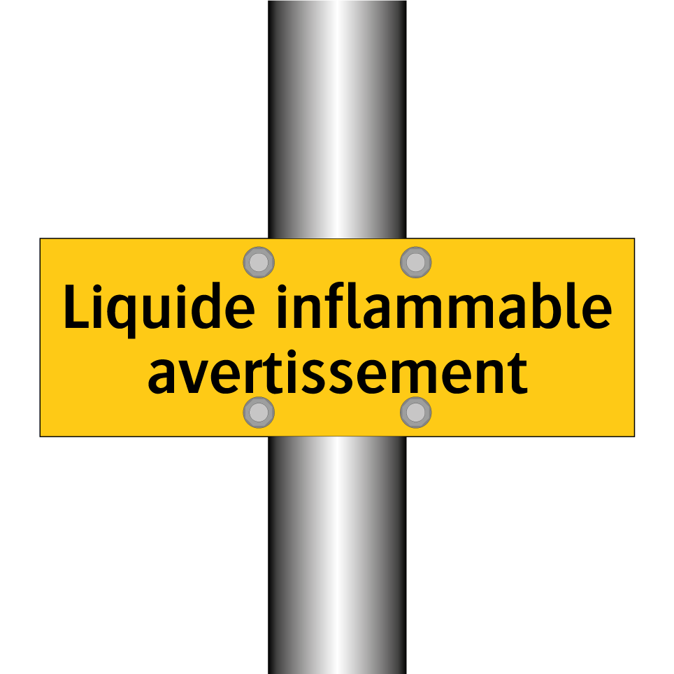 Liquide inflammable avertissement