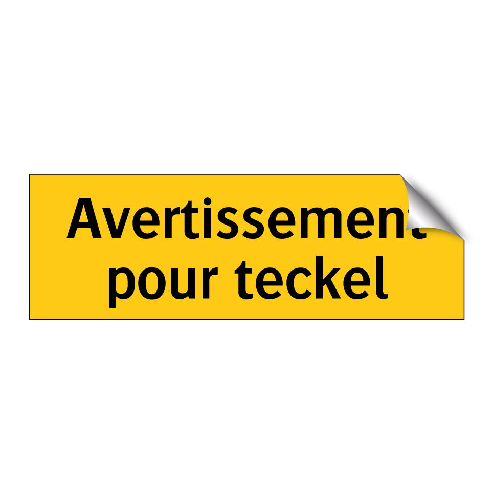 Avertissement pour teckel